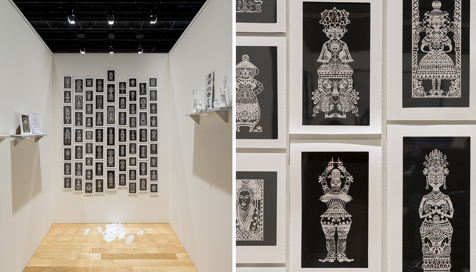 現代アート　漆の平面　下地ワークス・カルト STRIPED TWILIGHT 漆・三好かがりの仕事」 展 （スペース・S